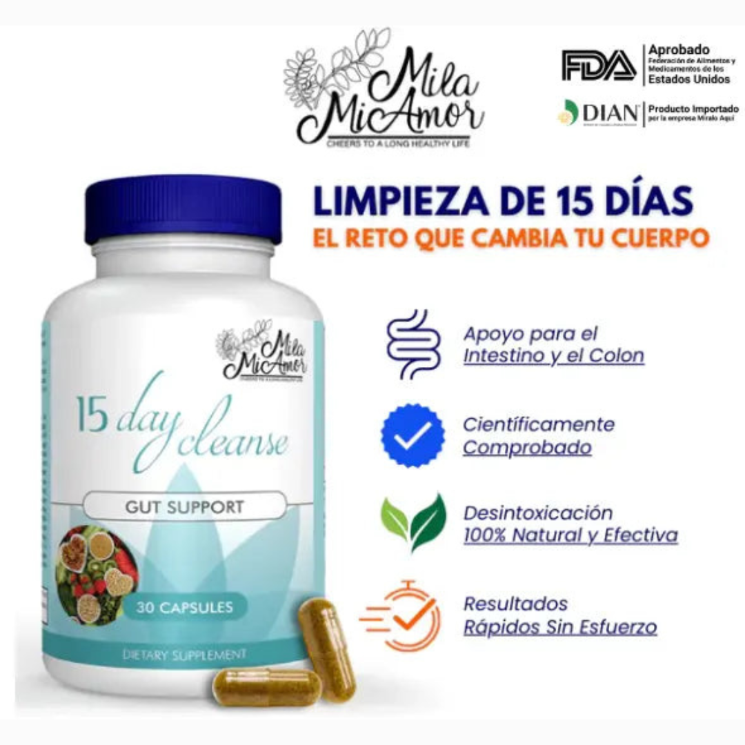 15 Días Clean | Détox Limpieza Estomacal Completa en 15 Días