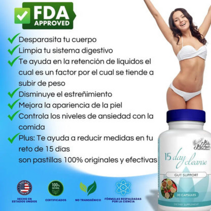 15 Días Clean | Détox Limpieza Estomacal Completa en 15 Días