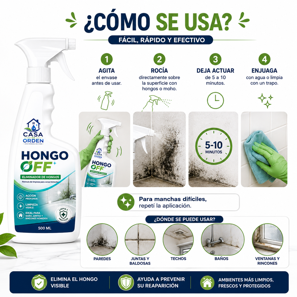 Hongos Off ® Removedor de moho