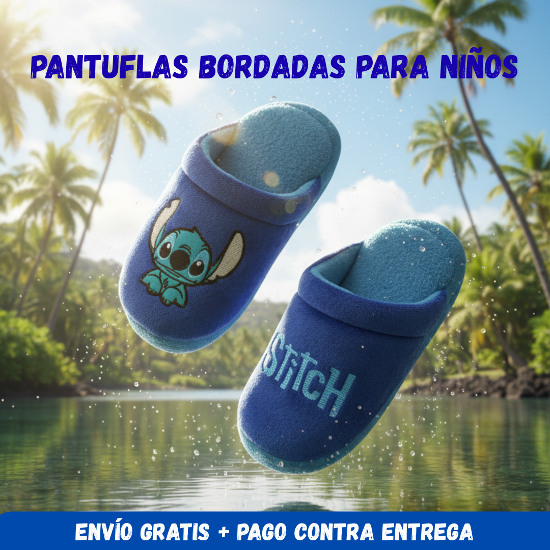 Pantuflas Bordadas Niños