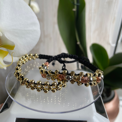 Combo Pulsera Tejida 3 Carriles Parejas