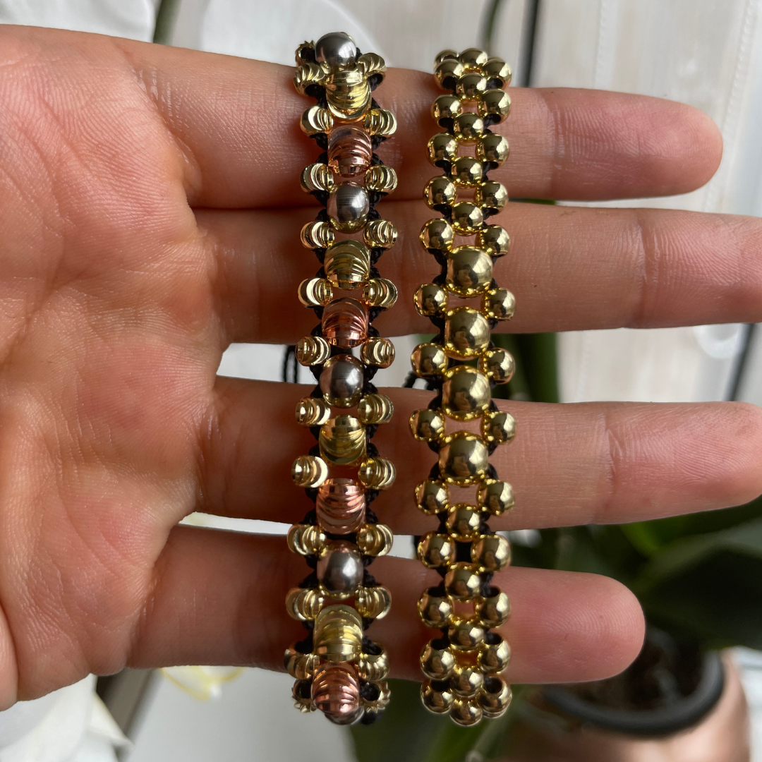 Combo Pulsera Tejida 3 Carriles Parejas