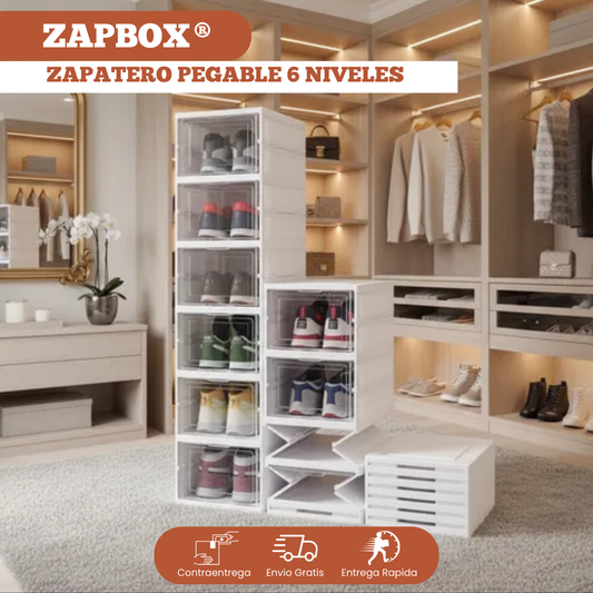 ZapBox® Zapatero Plegable 6 Niveles
