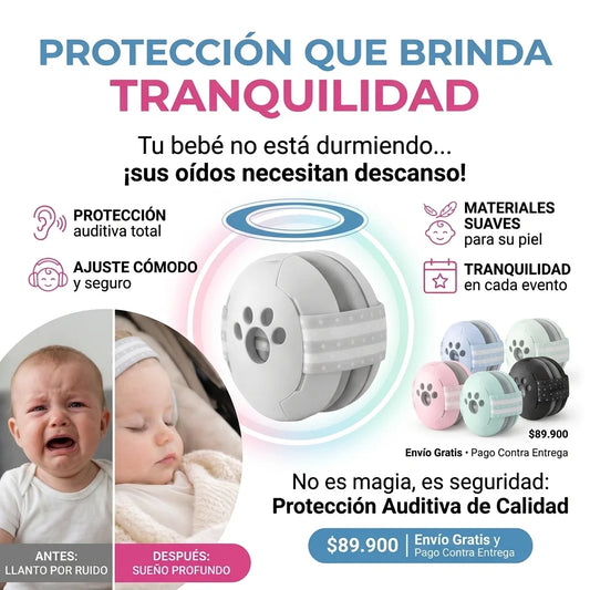 DreamQuiet Baby ® Protectores Auditivos Antiruido para Bebés