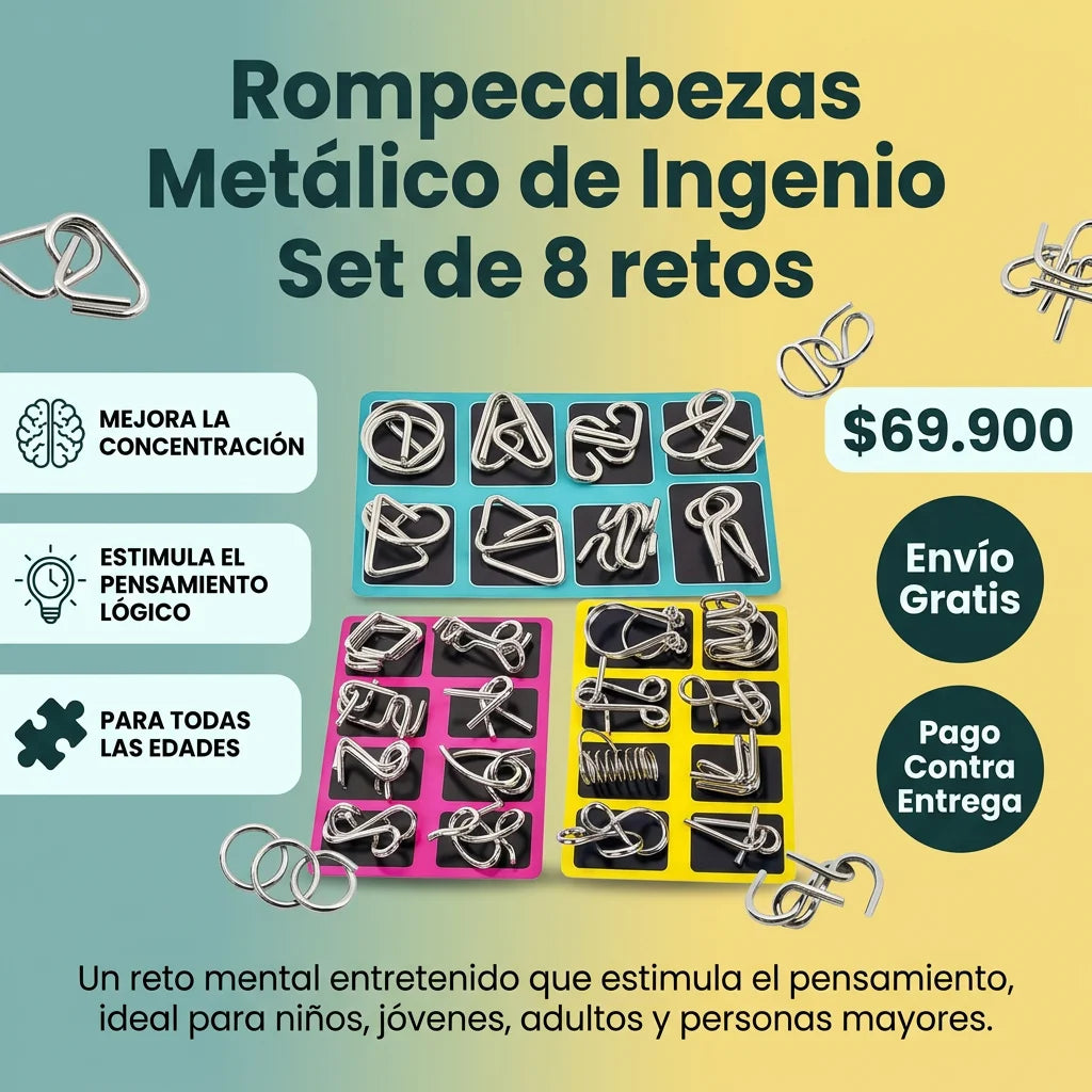 Rompecabezas Metálicos de Ingenio